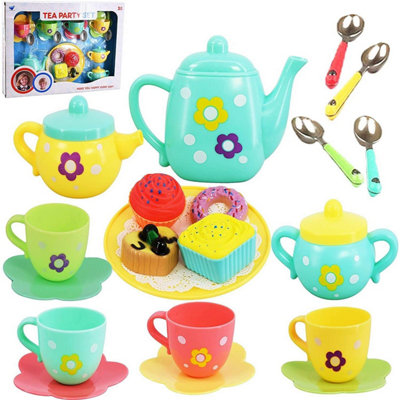The Magic Toy Shop Tea Party Set For Kids 20Pc Toy Food Cups Pot Role Play Kitchen Accessories from B&Q