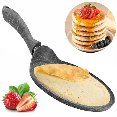 Geezy Pancake Non-Stick Pan Pfoa Free Frying Pan 26 Cm Pancake Crepe Maker Granite from B&Q