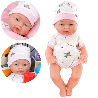 BiBi Doll Bibi Baby Doll Newborn Girl 14 Inches Anatomically Correct Full Vinyl Body Gift from B&Q