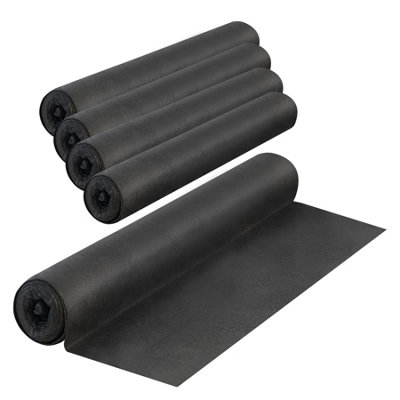 B&Q -  Non-Woven Weed Control Fabric 1.5X8M Garden Ground Landscape Membrane 5 Rolls