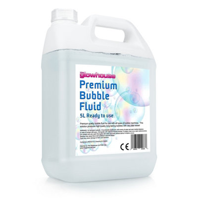The Glowhouse 5L Premium Quality Bubble Fluid Kids Bubble Solution Bubble Machine Refillable Bubble Liquid For Giant Bubbles Machines And Wands from B&Q