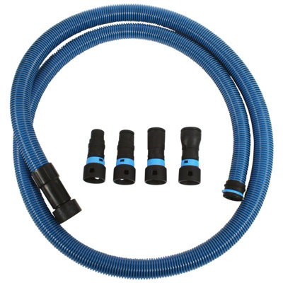 Cen-Tec Systems 95204 Quick Click 3M Antistatic Conical Vacuum Hose With Four Piece Power Tool Adaptor Set from B&Q