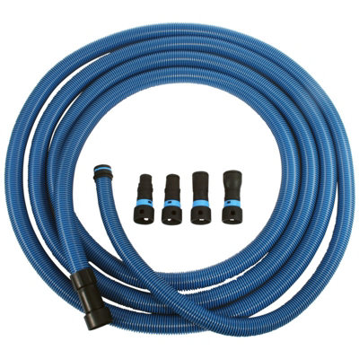Cen-Tec Systems 95215 Quick Click 9M Antistatic Conical Vacuum Hose With Four Piece Power Tool Adaptor Set from B&Q