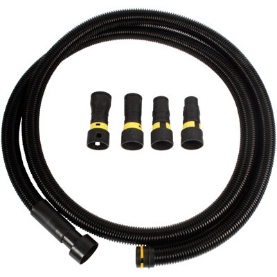Cen-Tec Systems 95567 Quick Click 3M Antistatic Vacuum Hose With Four Piece Power Tool Adaptor Set from B&Q