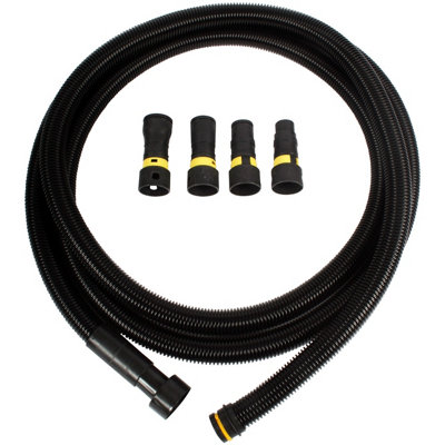Cen-Tec Systems 95578 Quick Click 5M Antistatic Vacuum Hose With Four Piece Power Tool Adaptor Set from B&Q
