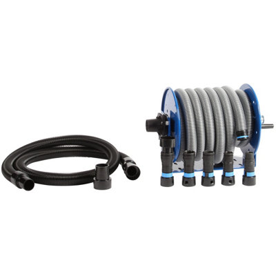 B&Q -  96128 Quick Click Dust Collection 9M Hose Reel Kit For Woodworking Workshops