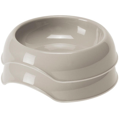 Cat Centre.Direct Cat Centre Gusto Pet Bowls 0.2L Grey (Set Of 2) from B&Q