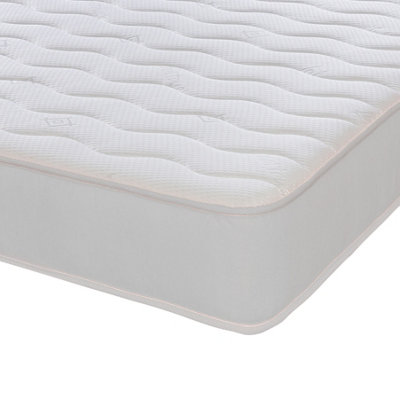 Extreme Comfort Ltd Cooltouch Colours Wave Hybrid Memory Foam & Pinna-Coil Innerspring Mattress With Border White
