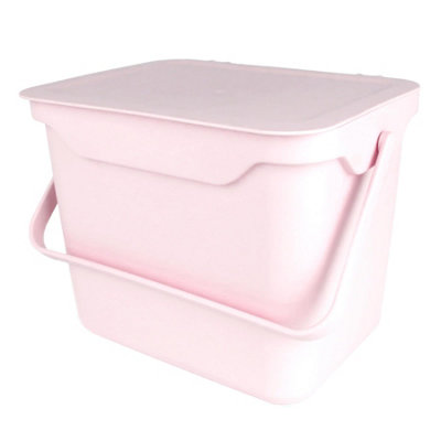 EasyEco Easy Eco5L Compost CaddyPastel Pink from B&Q