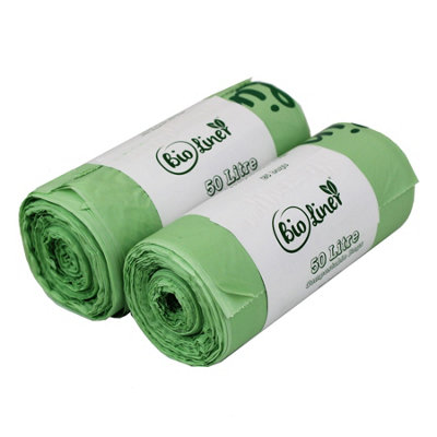 50L Bioliner Compostable Swing Bin Caddy Liners2 Rolls from B&Q