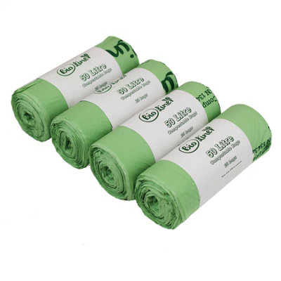 50L Bioliner Compostable Swing Bin Caddy Liners4 Rolls from B&Q