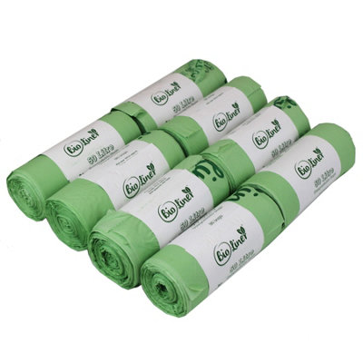 50L Bioliner Compostable Swing Bin Caddy Liners8 Rolls from B&Q