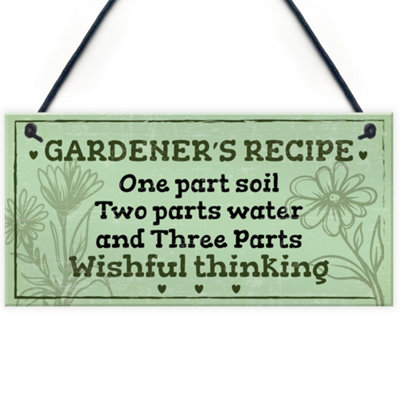 Red Ocean Garden Sign Outdoor Plaque Summerhouse Sign Garden Shed Gardening Gift Friendship Gifts from B&Q