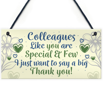 Red Ocean Special And Few Colleagues Plaque Friendship Friend Thank You Colleague Gift Office Sign from B&Q