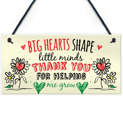 Red Ocean Teacher Leaving Gift Nursery Hanging Wall Plaque Childminder Preschool Goodbye Thank You from B&Q