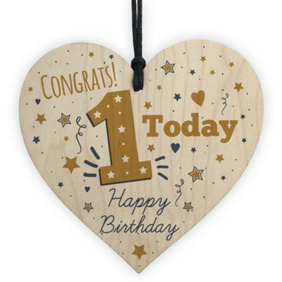 Red Ocean Age 1/1St Birthday Party Decoration Baby Daughter Son Grandson Grandaughter Nephew Niece Gifts from B&Q