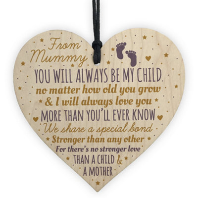 Red Ocean New Mum To Be Wooden Heart Novelty Baby Shower Gift Mummy Son Daughter Gifts For Her from B&Q