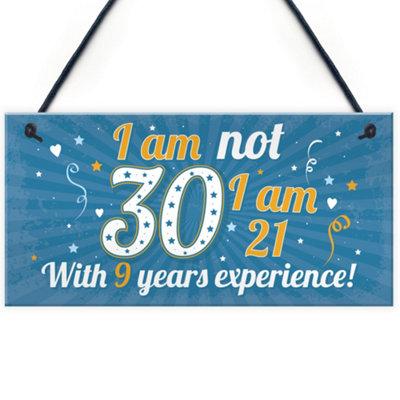 Red Ocean Funny 30Th Birthday Gift Hanging Plaque Novelty Friendship Family Brother Sister Christmas Gift For Friend from B&Q