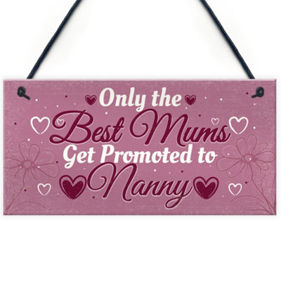 Red Ocean Gifts For Mum Mummy Nanny Nan Grandma Hanging Plaque Sign Birthday Christmas Xmas from B&Q