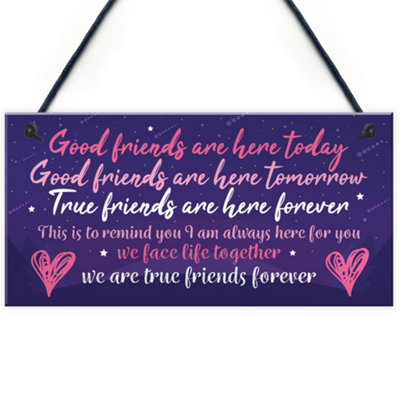 Red Ocean Special Friendship Plaques Birthday Christmas Gifts For Her For Him Chic Sign Thank You from B&Q