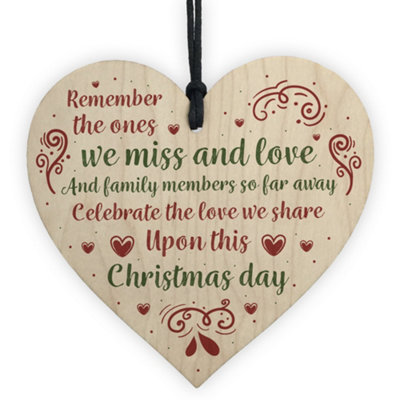 B&Q -  Memorial Christmas Gift Tree Decoration Mum Dad Grandad Grandma Nan Gran Wooden Sign