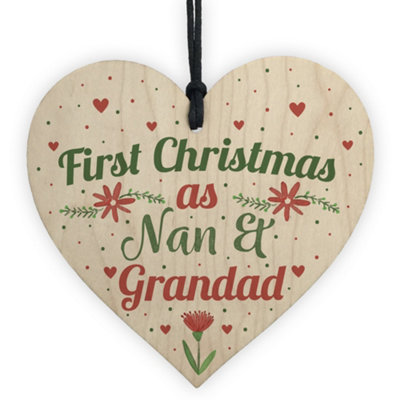 Red Ocean Nanny Gifts Christmas Nan Nannie Nanna Nana Grandad Xmas Tree Bauble Decoration Gift from B&Q