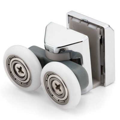 1 X Shower Part Shower Door Top Rollers/runners/wheels 23mm Wheel Diameter For 6mm Thick Glass (Suits Cooke And Lewis)  Las1 from B&Q