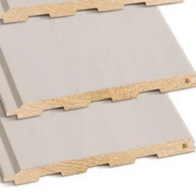 B&Q -  Timber Focus White Wax White Wash For Internal Walls And Ceilings (L) 2.4M (W) 120mm (T) 12mm Pack Of 112 Pieces