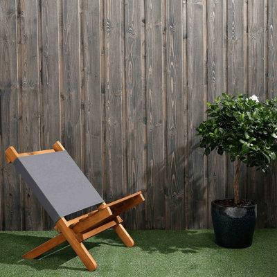 Timber Focus SertiWOOD Timber Focus Painted Cladding Tg Shiplap Anthracite Grey Viking (L) 2.4M (W) 146mm (T) 19mm Pack Of 126 Pieces (21 Bundles) from B&Q