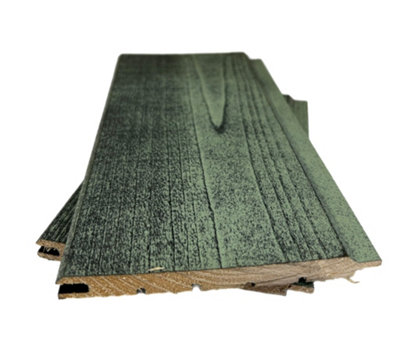 Timber Focus Sertiwood Rustic Mint Internal Cladding Sample from B&Q