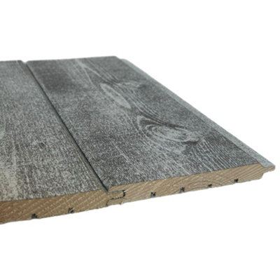 Timber Focus Sertiwood Rustic Cappuccino Internal Cladding Sample from B&Q