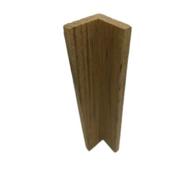 Timber Focus Sertiwood Thermowood L Corner Sample from B&Q