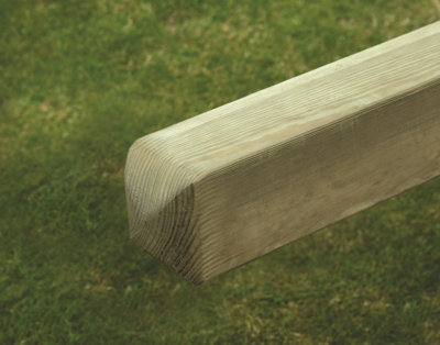 Timber Focus SertiWOOD Timber Focus Smooth Planed Pine Posts (4-Way Rounded Top) 1.8M from B&Q