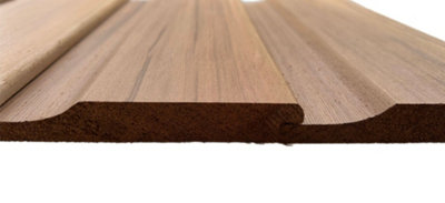 Timber Focus SertiWOOD Timber Focus Imported Canadian Western Red Cedar Shiplap Cladding Tf46 Profile (18X144mm / 134mm Cover) Sample from B&Q