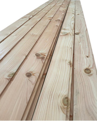 Timber Focus SertiWOOD British Douglas Fir Half Lap Cladding 20X144mm 4.2M Lengths 4 Pieces from B&Q
