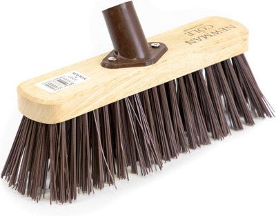Newman & Cole 10'' Replacement Broom Head With Stiff Synthetic Poly Bristles For Outdoor Sweeping  Includes Fixing Bracket from B&Q