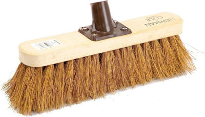Newman & Cole Newman And Cole 12" Wooden Broom With Soft Natural Coco Bristle(Head Only) from B&Q