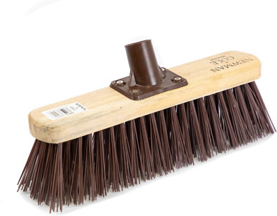 Newman & Cole Newman And Cole 12'' Stiff Synthetic Replacement Broom HeadDurable Outdoor Yard And Garden Sweeping Brush Head from B&Q