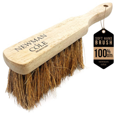 Newman & Cole Newman And Cole Soft Coco Hand Brush Natural Wooden Hand Broom from B&Q