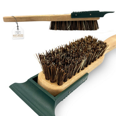 The Dustpan & Brush Store Boot Brush Mud Remover With Scraper Stiff Bristles Brush To Remove Dirt And Muds For Footwears from B&Q