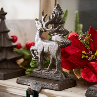 Dibor 3D Reindeer Decorative Stocking Hook Fireplace Stocking Holder Christmas Stocking Holder from B&Q