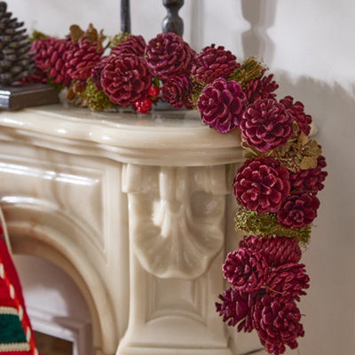 Dibor Cinnamon Pine Xmas Table Decoration Christmas Garland 1.05M from B&Q