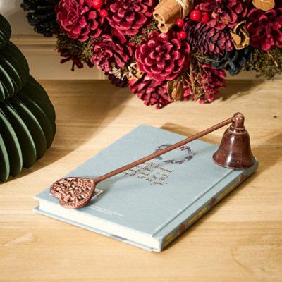 Dibor Vintage Style Antique Brown Cast Iron Candle Snuffer from B&Q