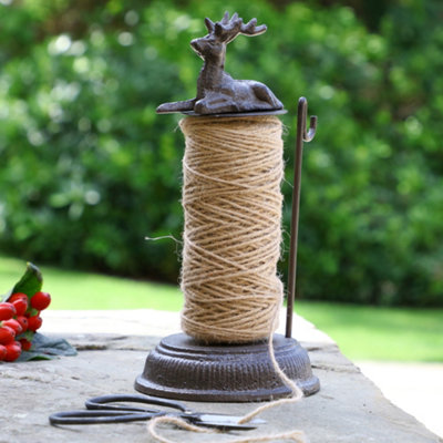 Dibor Antique Brown Stag Outdoor Garden String Twine & Dispenser For Garden Gifts from B&Q