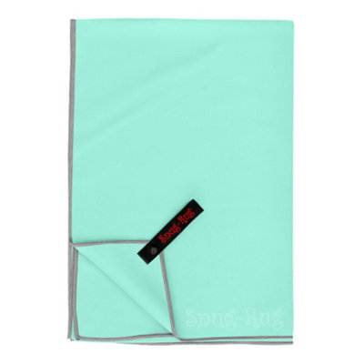 Snug Rug Microfibre Beach Towel Super Absorbent Quick Drying Lightweight Large 80 X 160CmBeech Glass Turquoise from B&Q