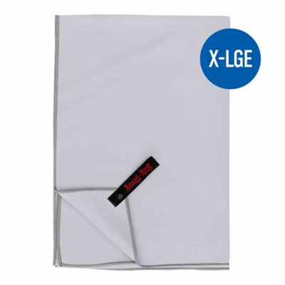 Snug Rug Microfibre Beach Towel Super Absorbent Quick Drying Lightweight Extra Large Xl 200 X 90CmDapple Grey from B&Q