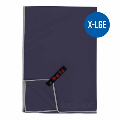 Snug Rug Microfibre Beach Towel Super Absorbent Quick Drying Lightweight Extra Large Xl 200 X 90CmEclipse Blue from B&Q