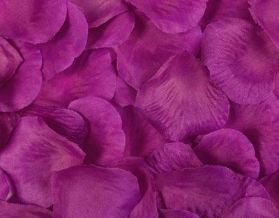 Best Artificial Silk Rose Petals / Violet from B&Q