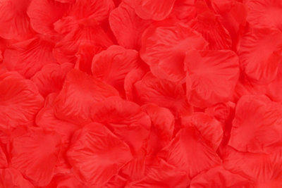 Best Artificial Silk Rose Petals / Red from B&Q