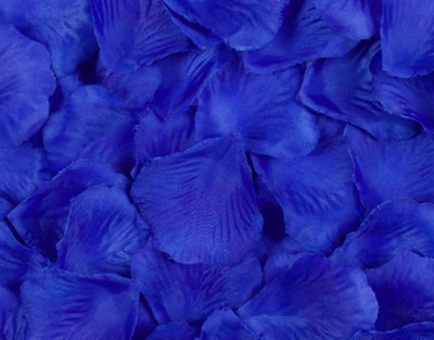 Best Artificial Silk Rose Petals / Blue from B&Q